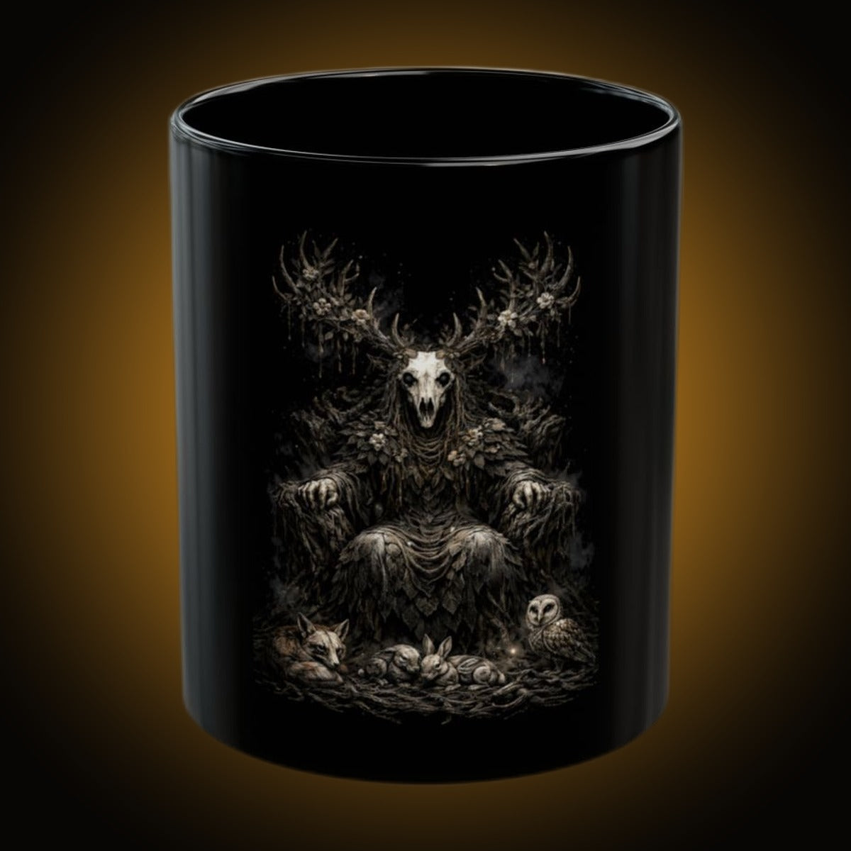 Druid Dark Version Black Mug