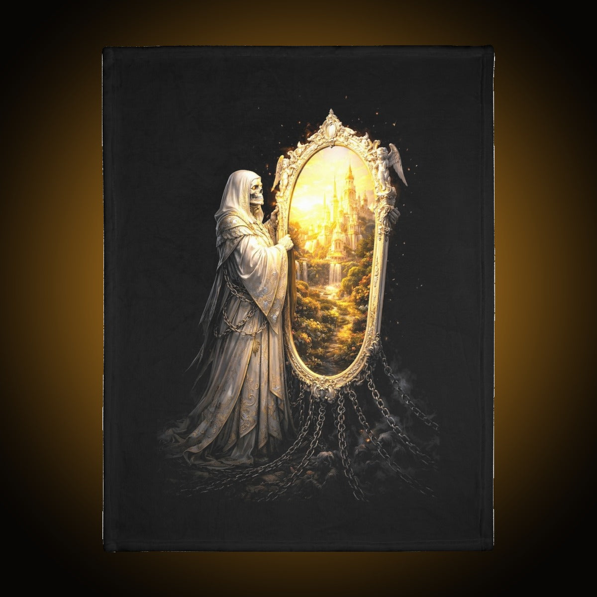Mirror Maiden Light Front Dark Back Blanket