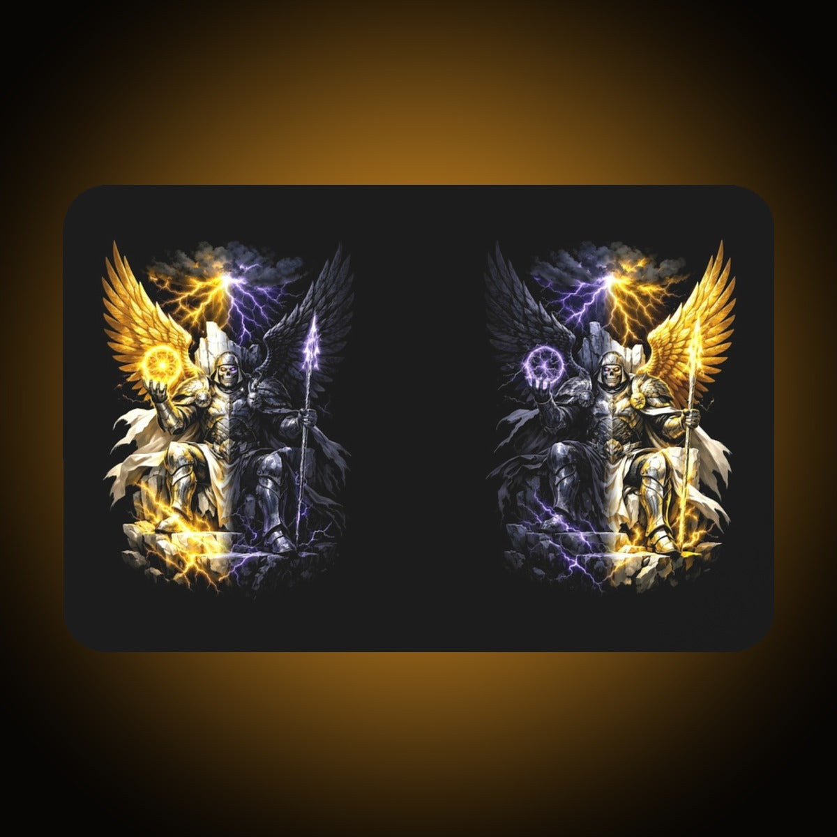Storm Bringer Split-Face Reversed Desk Mat