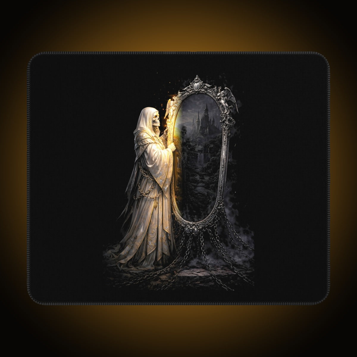 Mirror Maiden Split-Face Reversed Mousepad