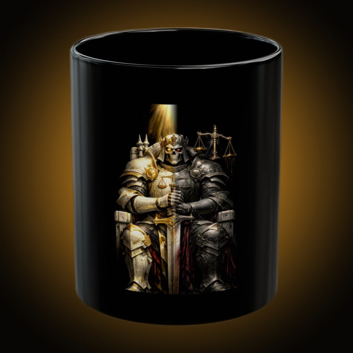 Executioner Split-Face Reversed Black Mug