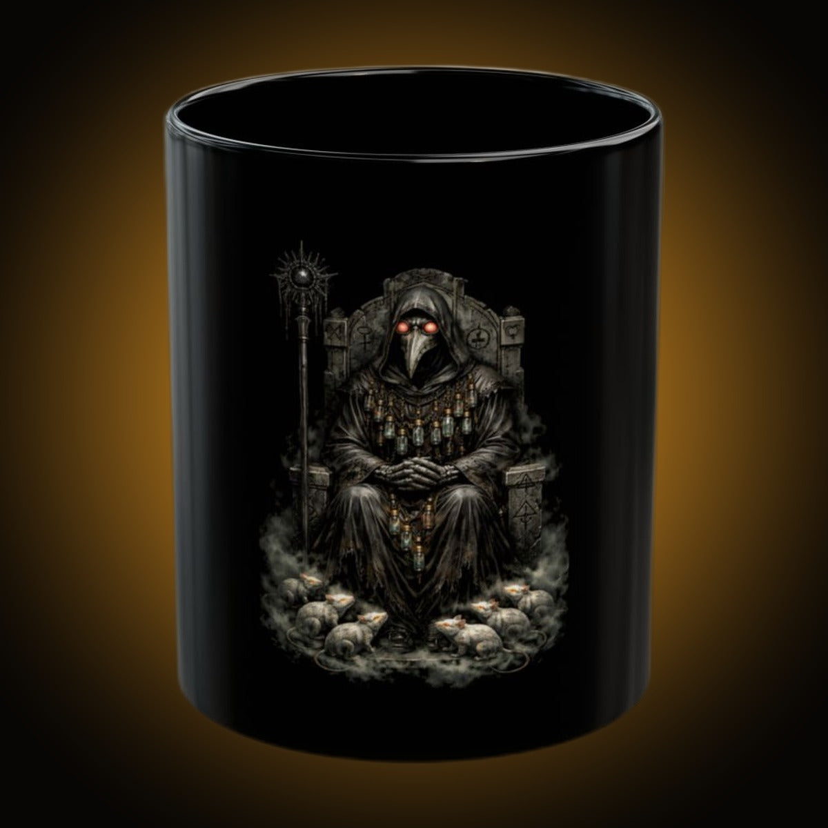 Plague Warden Dark Version Black Mug