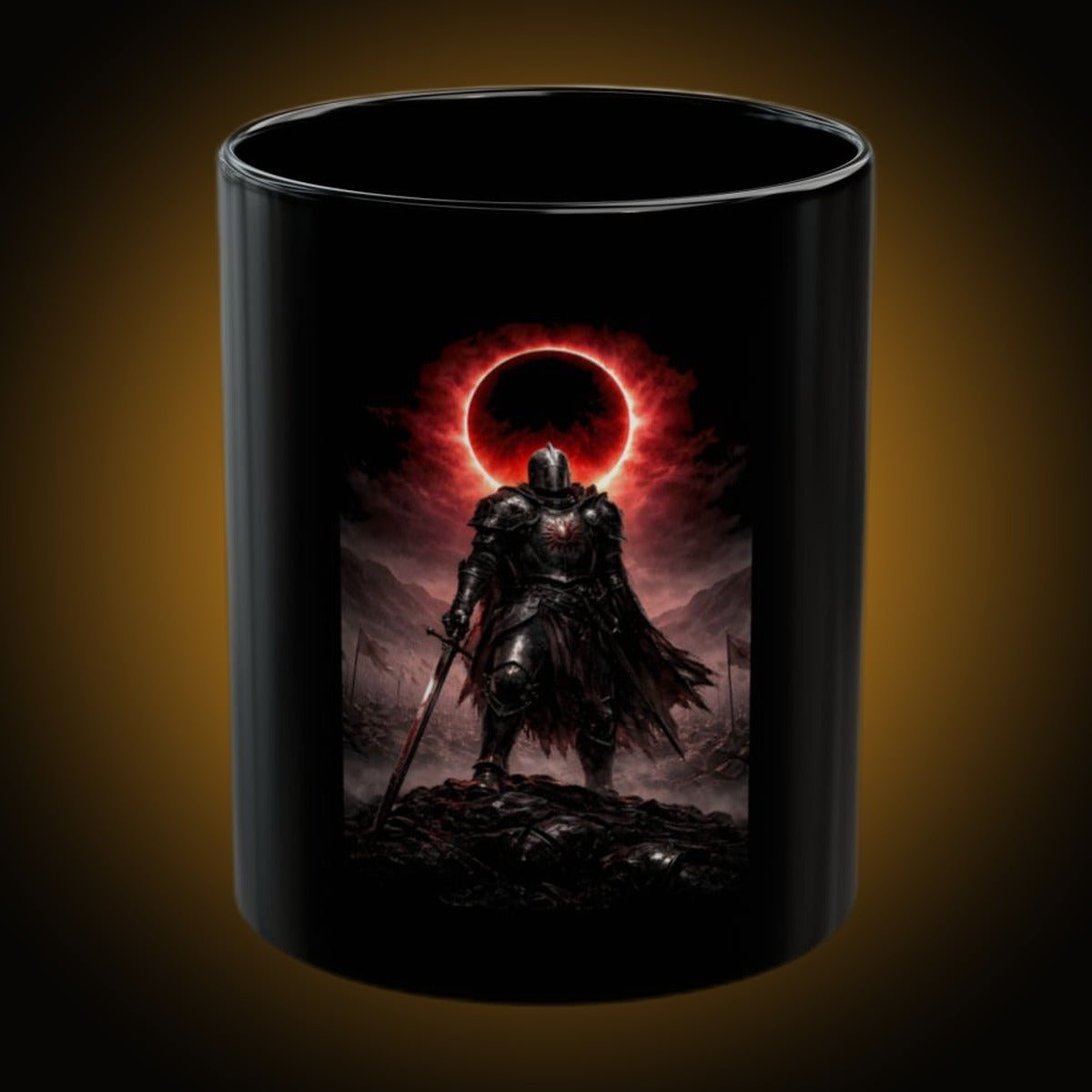 Sun Brother Dark Version Black Mug