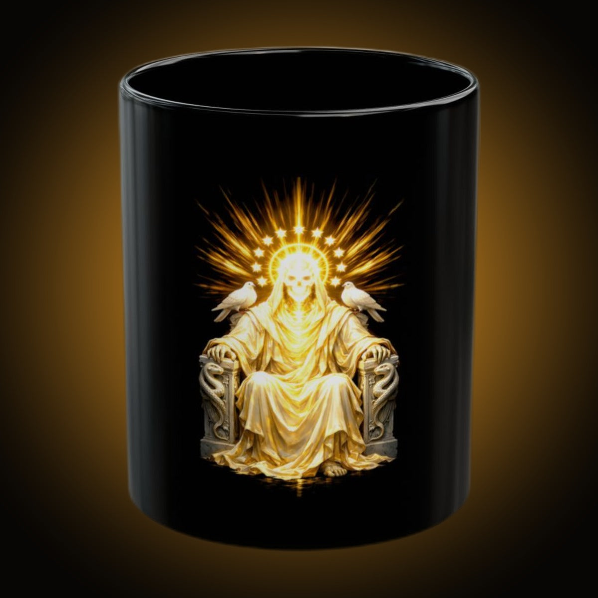 Skeleton God Light Version Black Mug