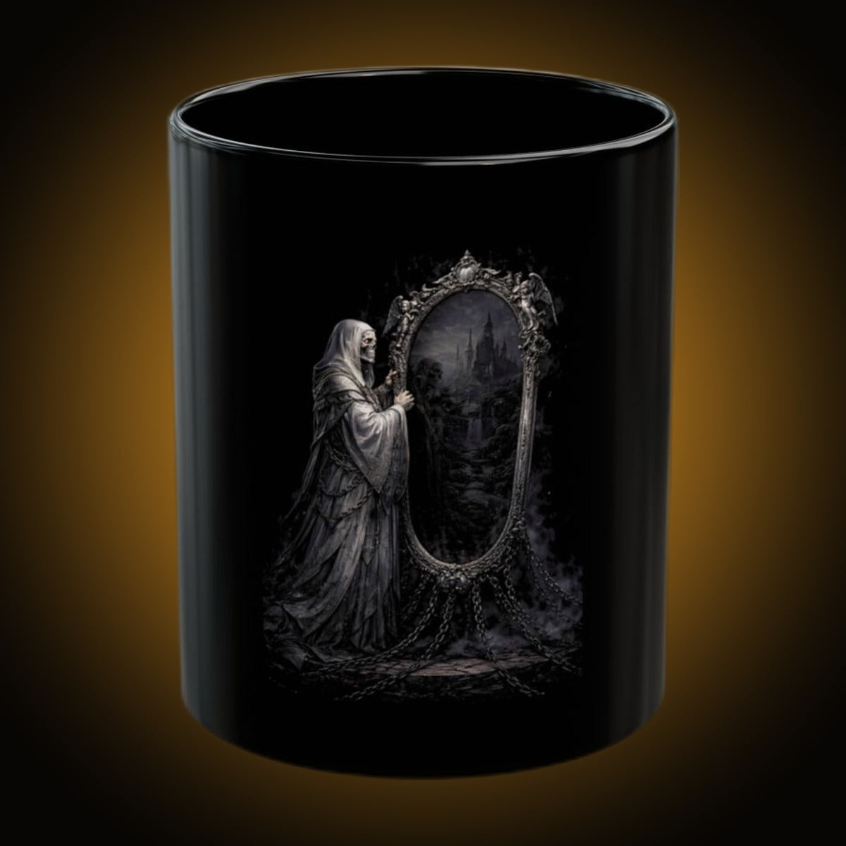 Mirror Maiden Dark Version Black Mug