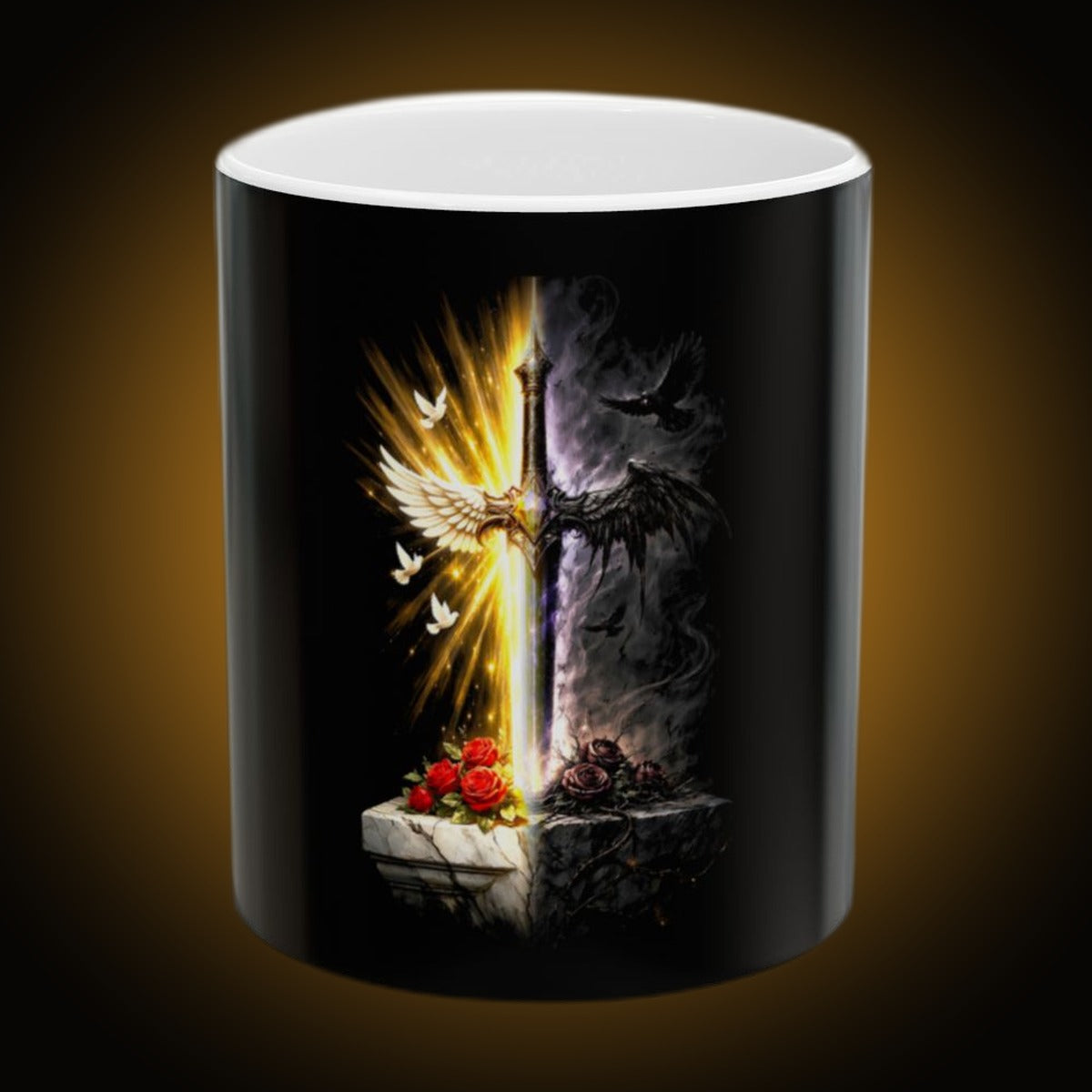Sword Split-Face Reversed Mug
