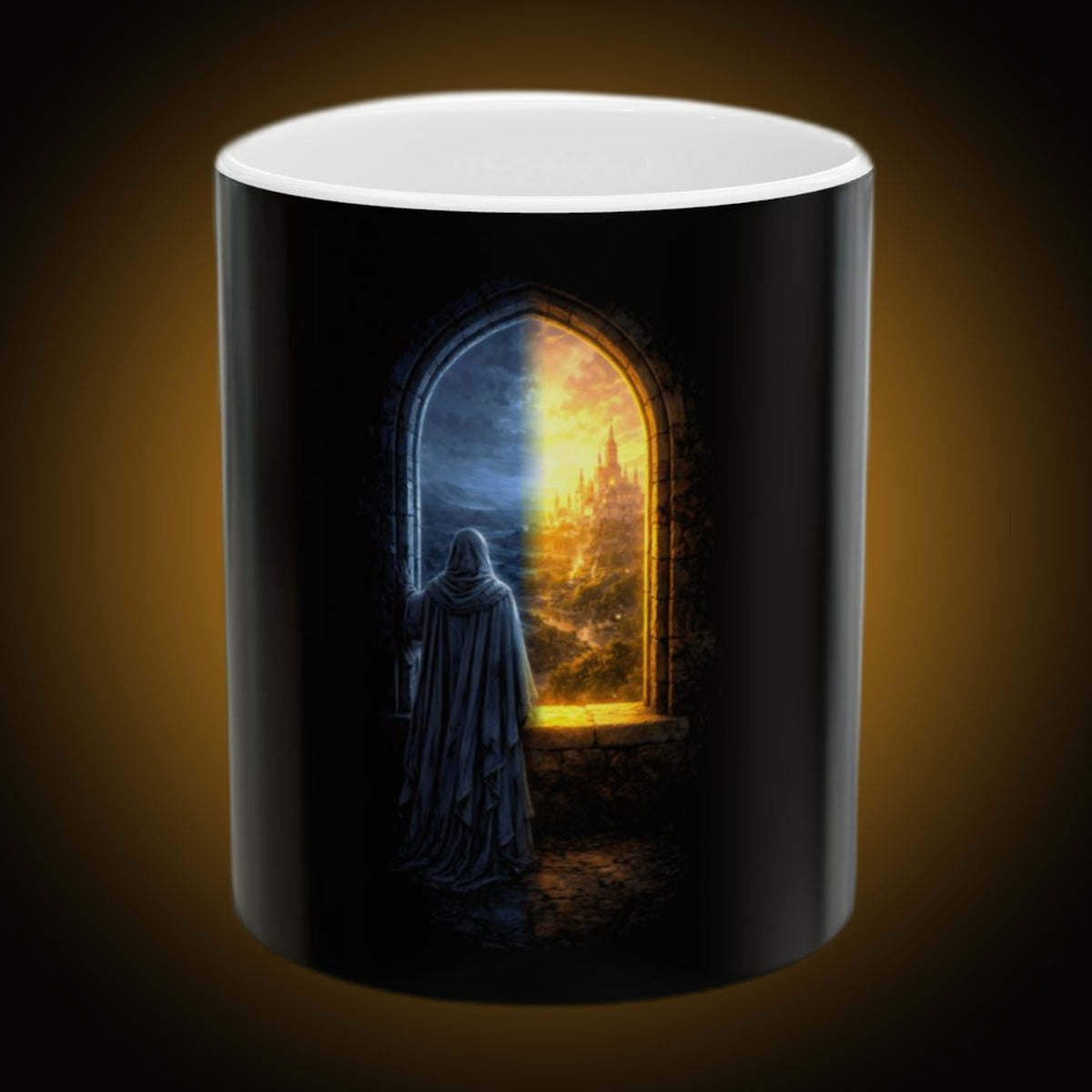 Last Witness Split-Face Mug
