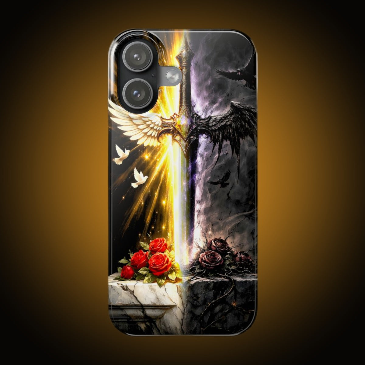 Sword Split-Face Reversed Phone Case