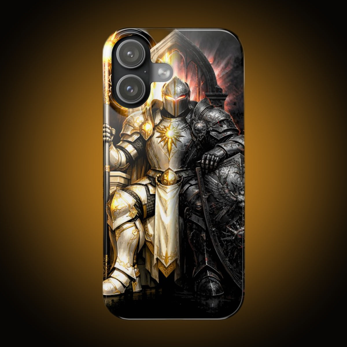 Knight Split-Face Reversed Phone Case