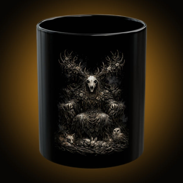 Druid Dark Version Black Mug