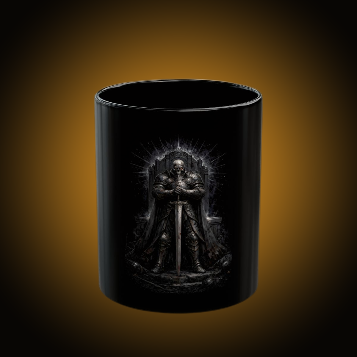 Blood Knight Dark Version Black Mug