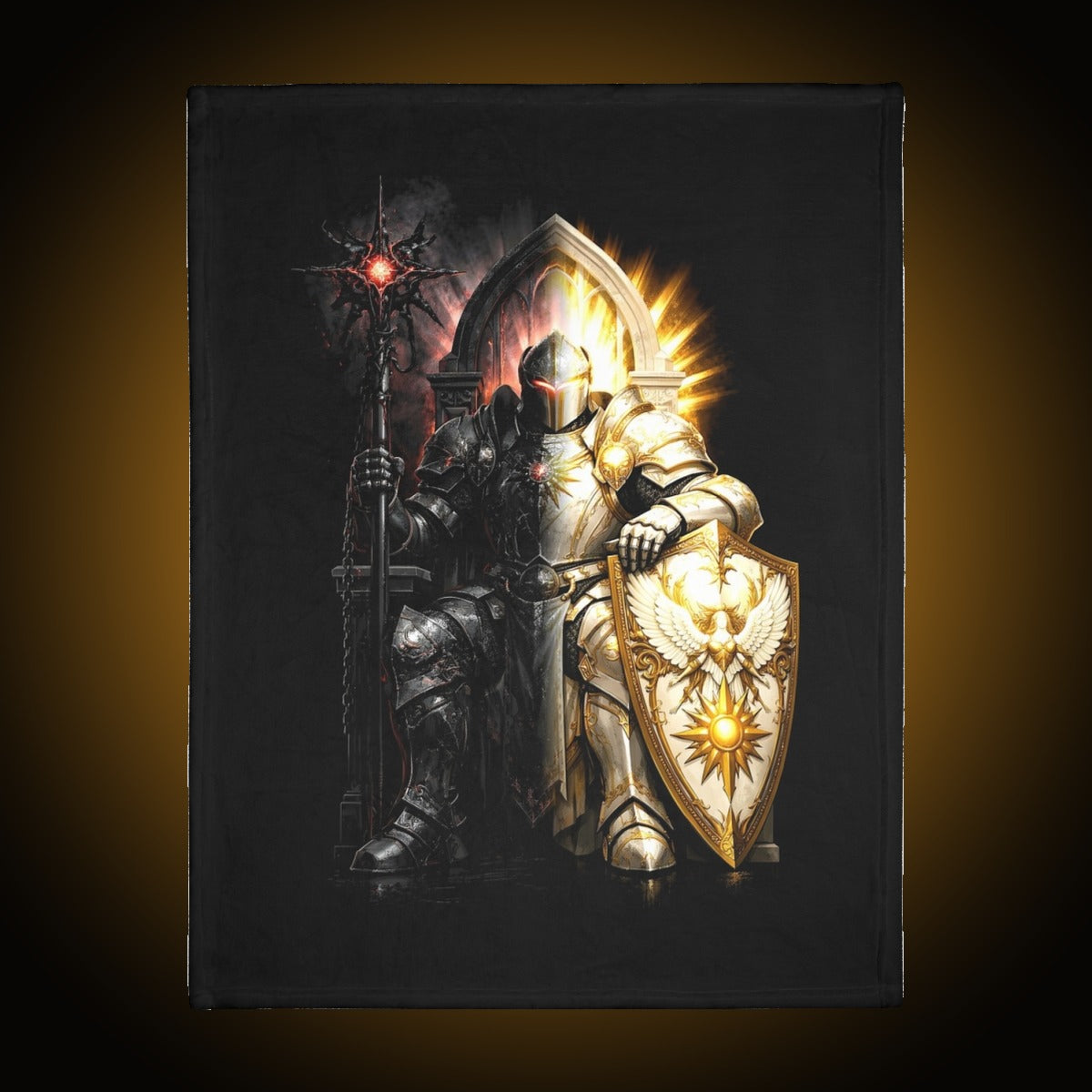 Knight Split-Face Blanket