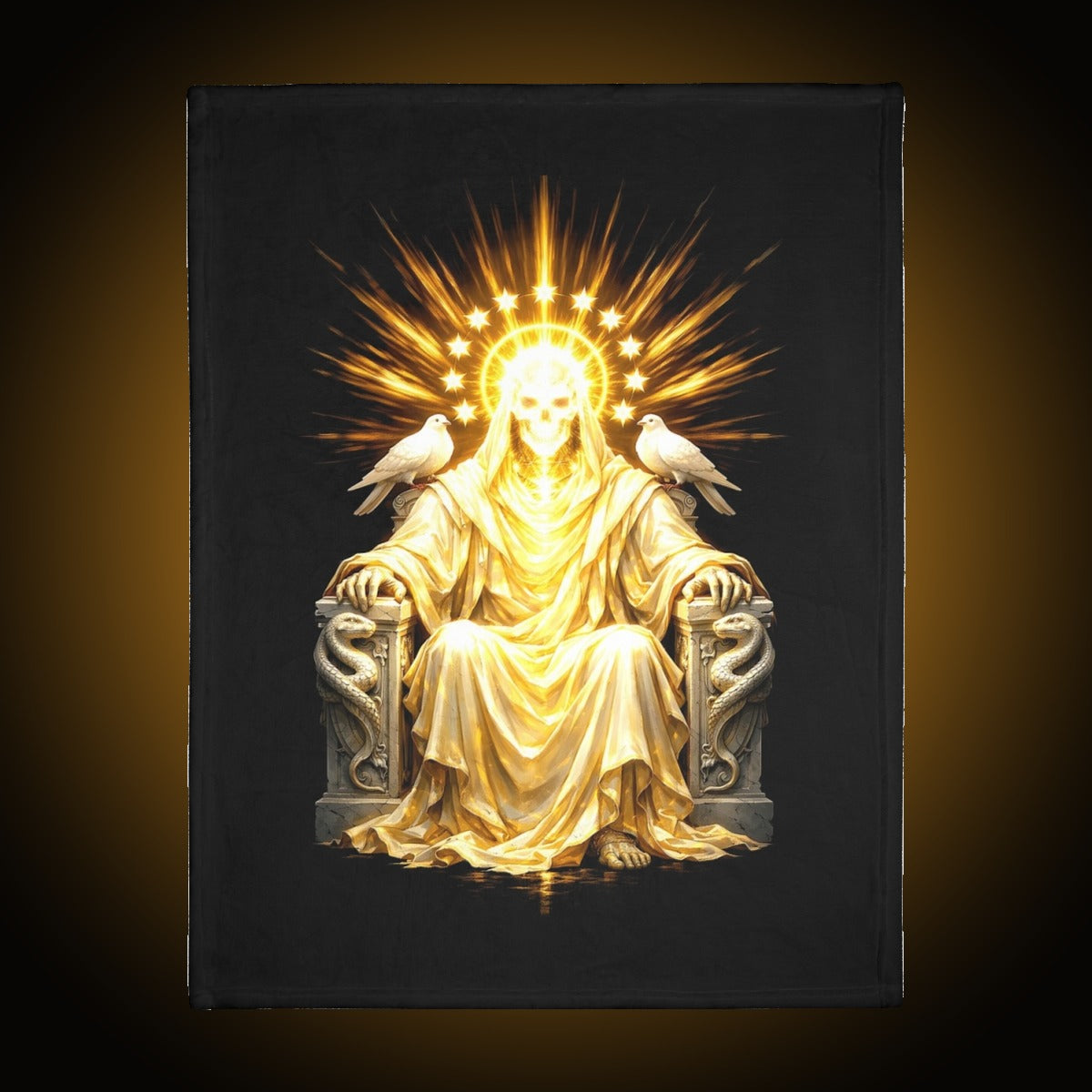 Skeleton God Light Front Dark Back Blanket