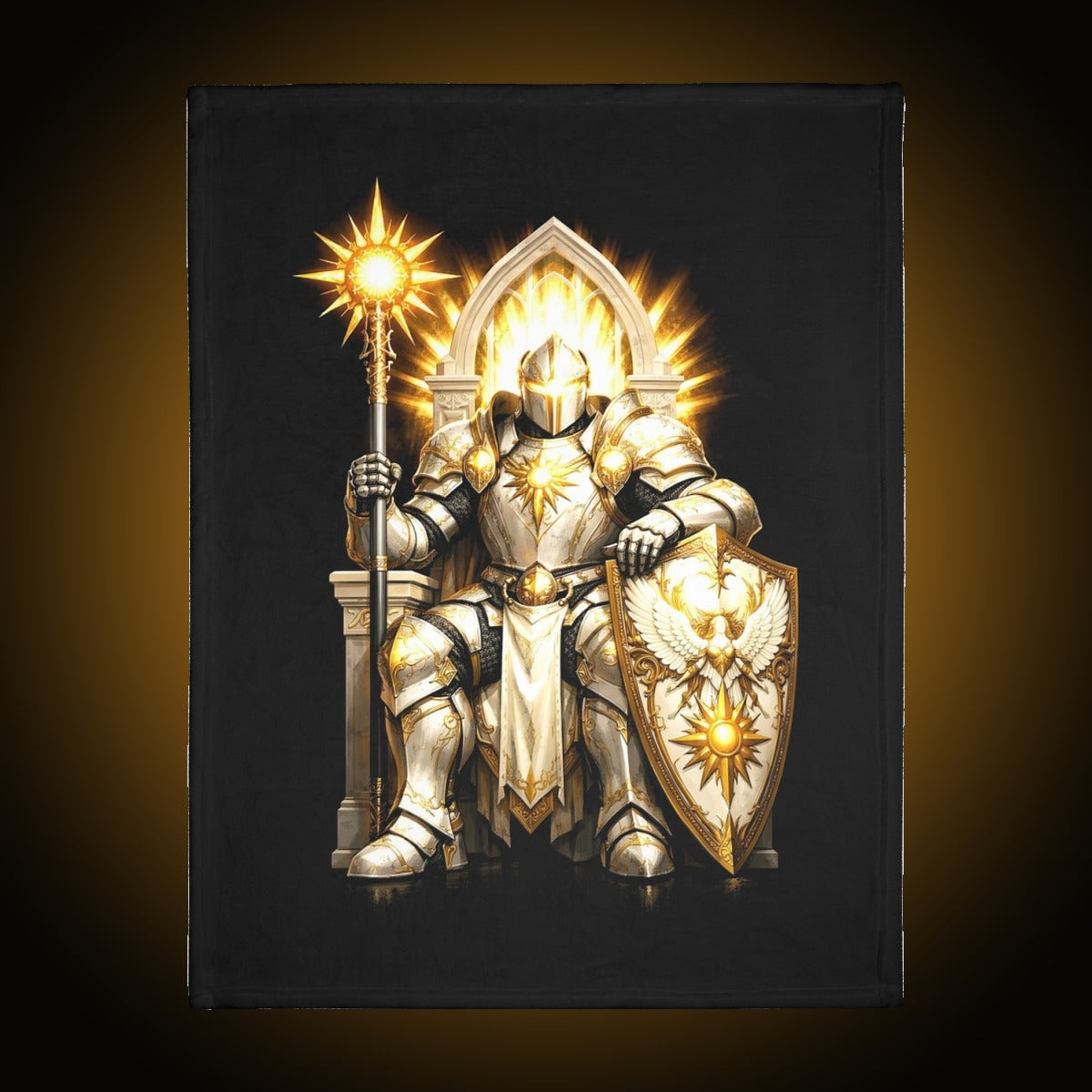 Knight Light Front Dark Back Blanket