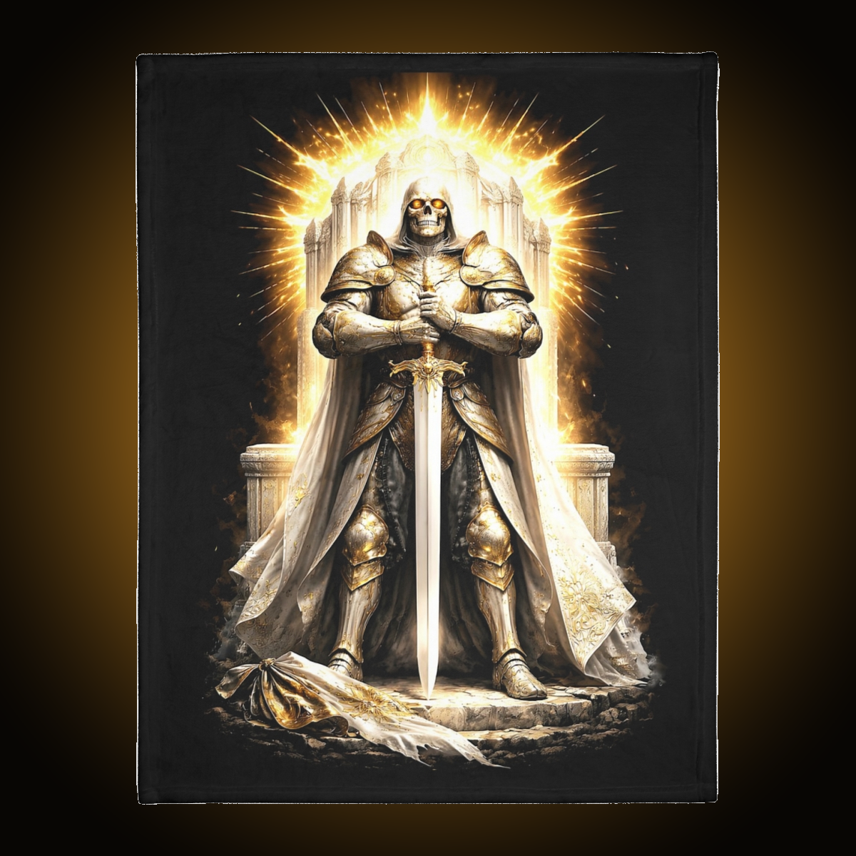 Blood Knight Light Front Dark Back Blanket