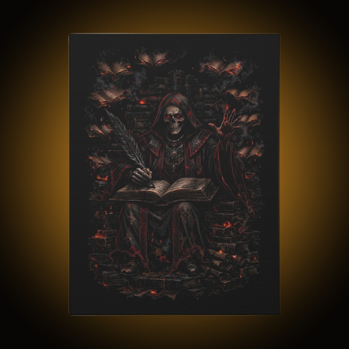 Archivist Dark Version Canvas