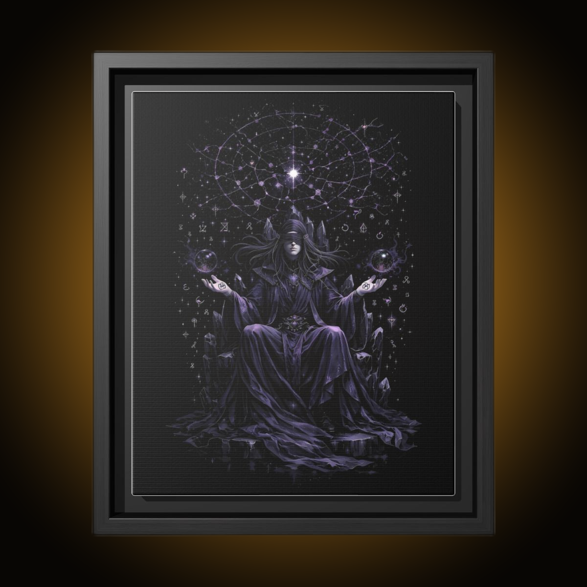 Arcanist Dark Version Canvas (Black Frame)