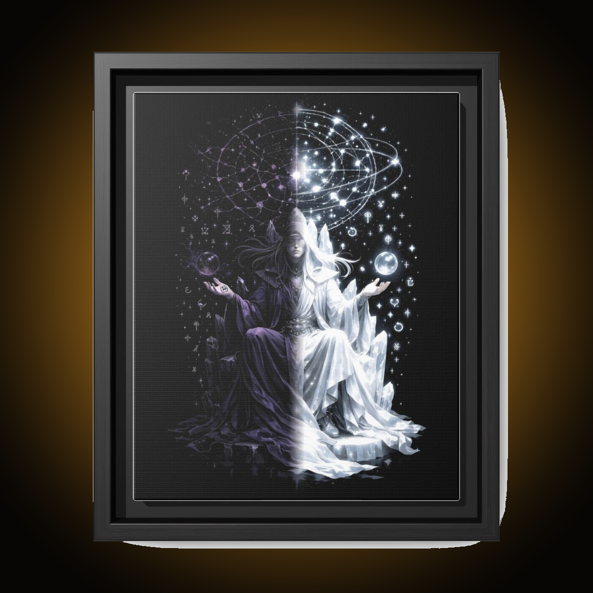 Arcanist Split-Face Canvas (Black Frame)