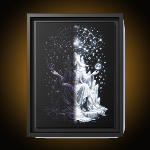 Arcanist Split-Face Canvas (Black Frame)