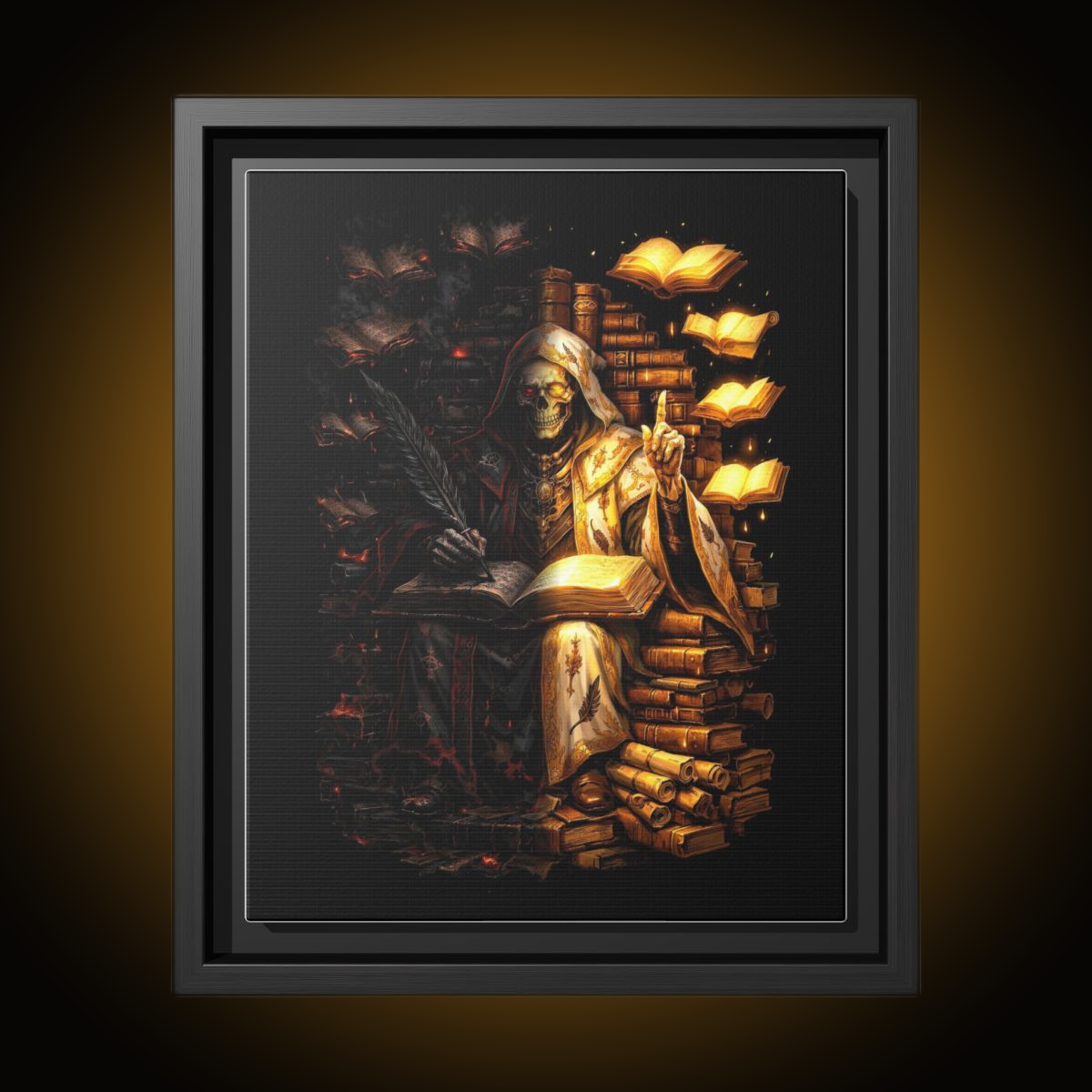 Archivist Split-Face Canvas (Black Frame)