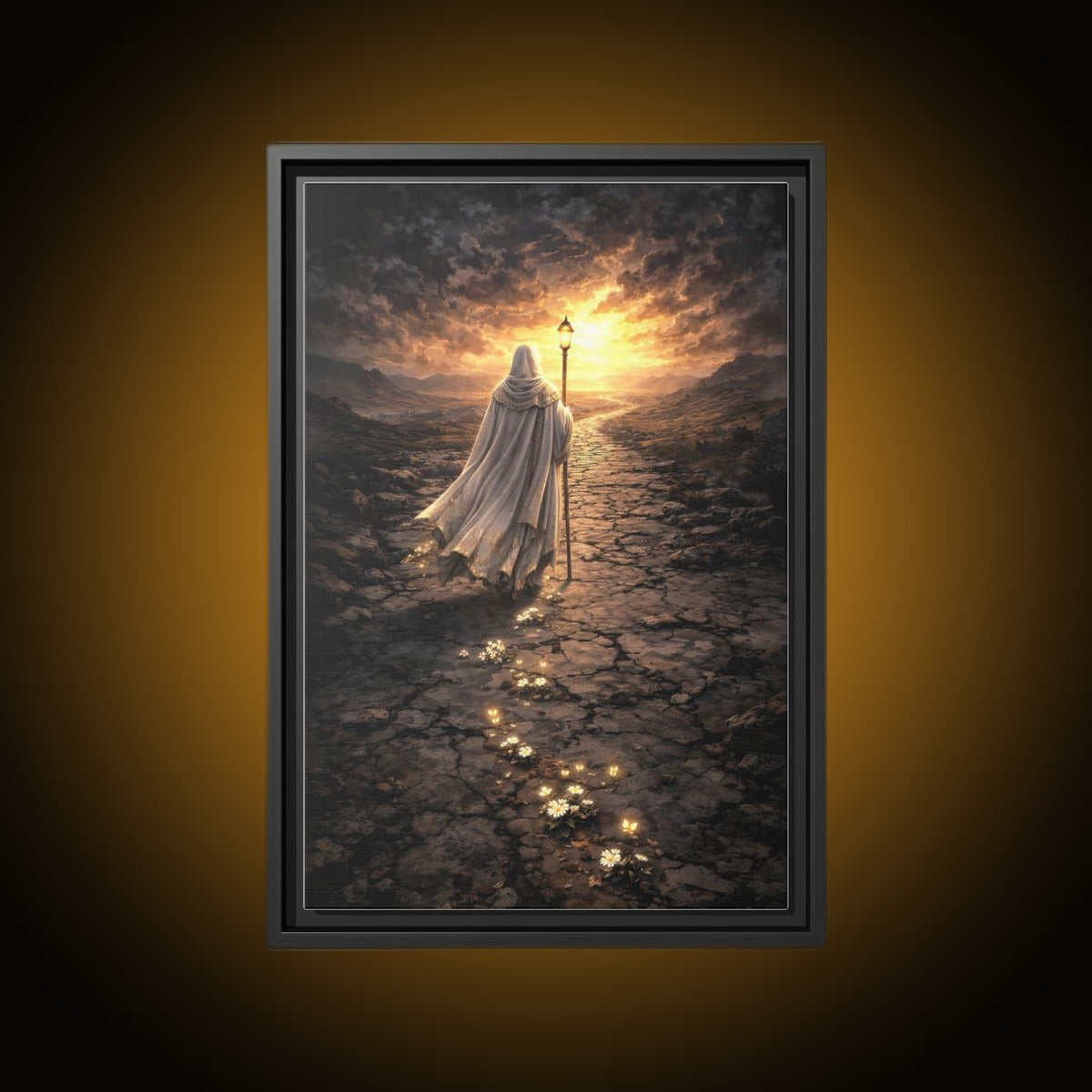 Ash Pilgrim Light Version Canvas (Black Frame)