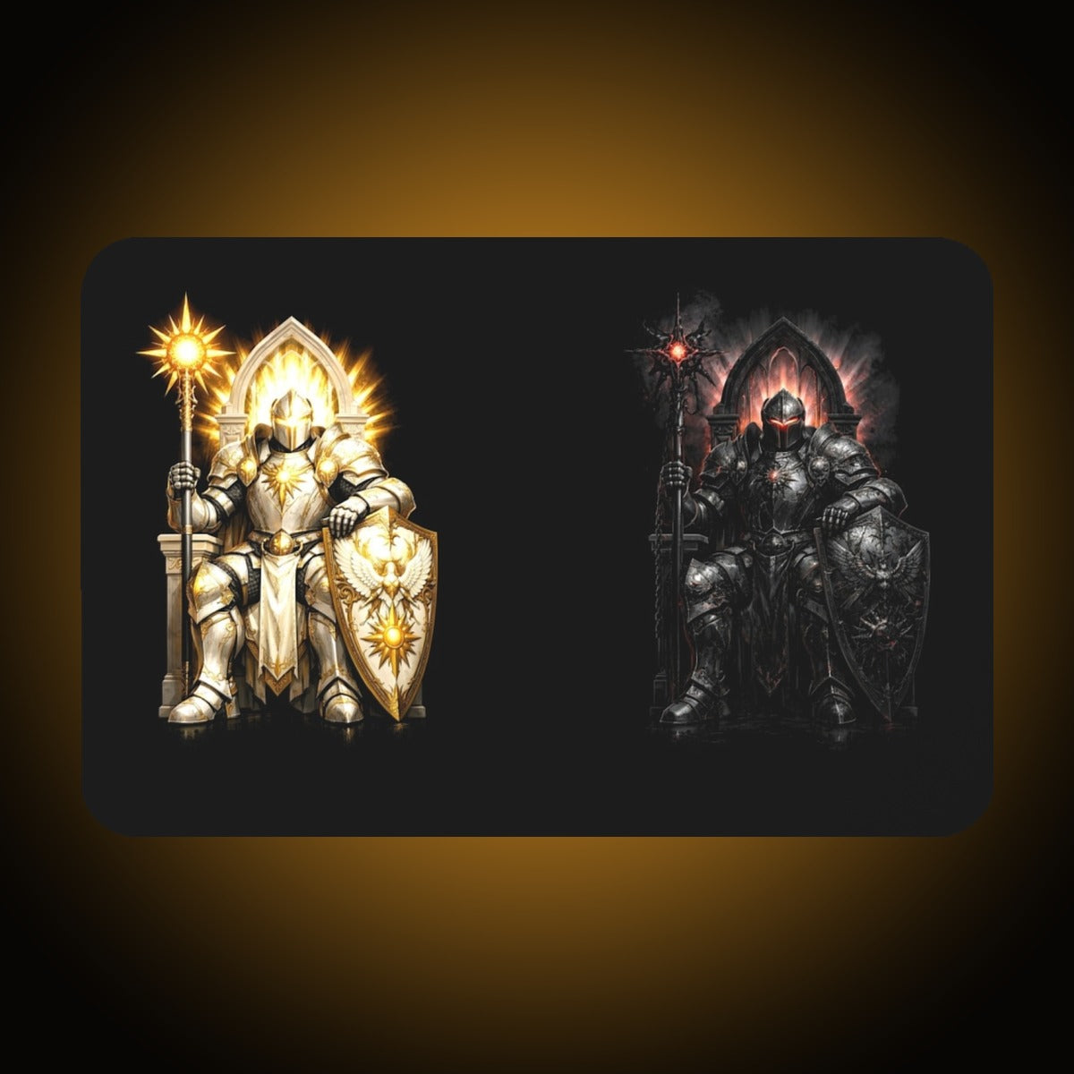 Knight Light Version Desk Mat
