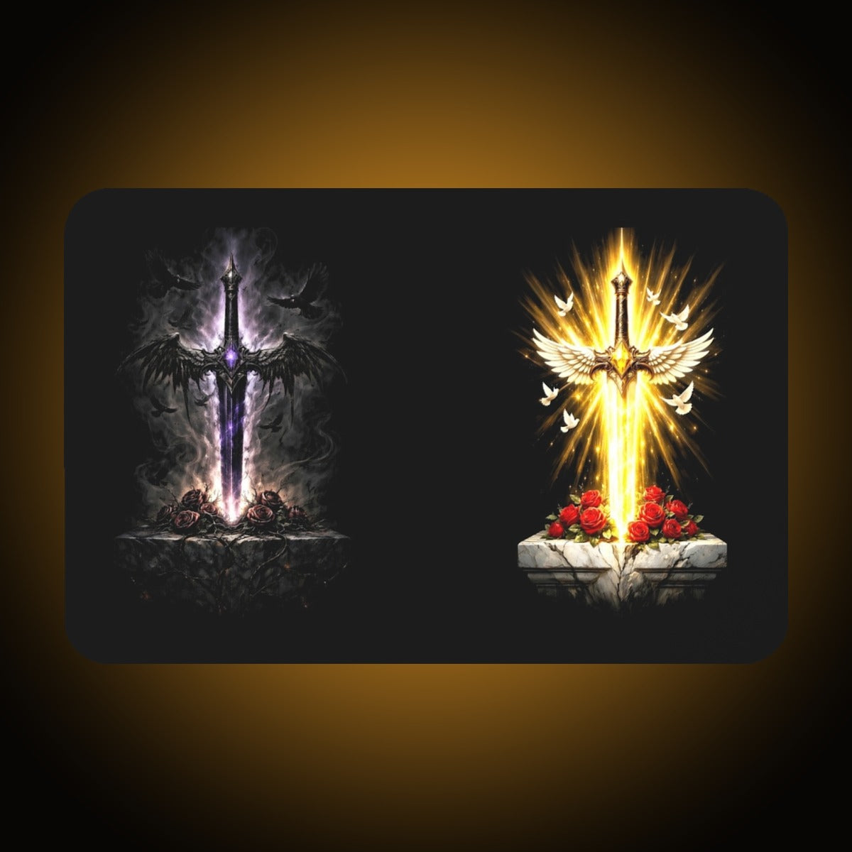 Sword Dark Version Desk Mat