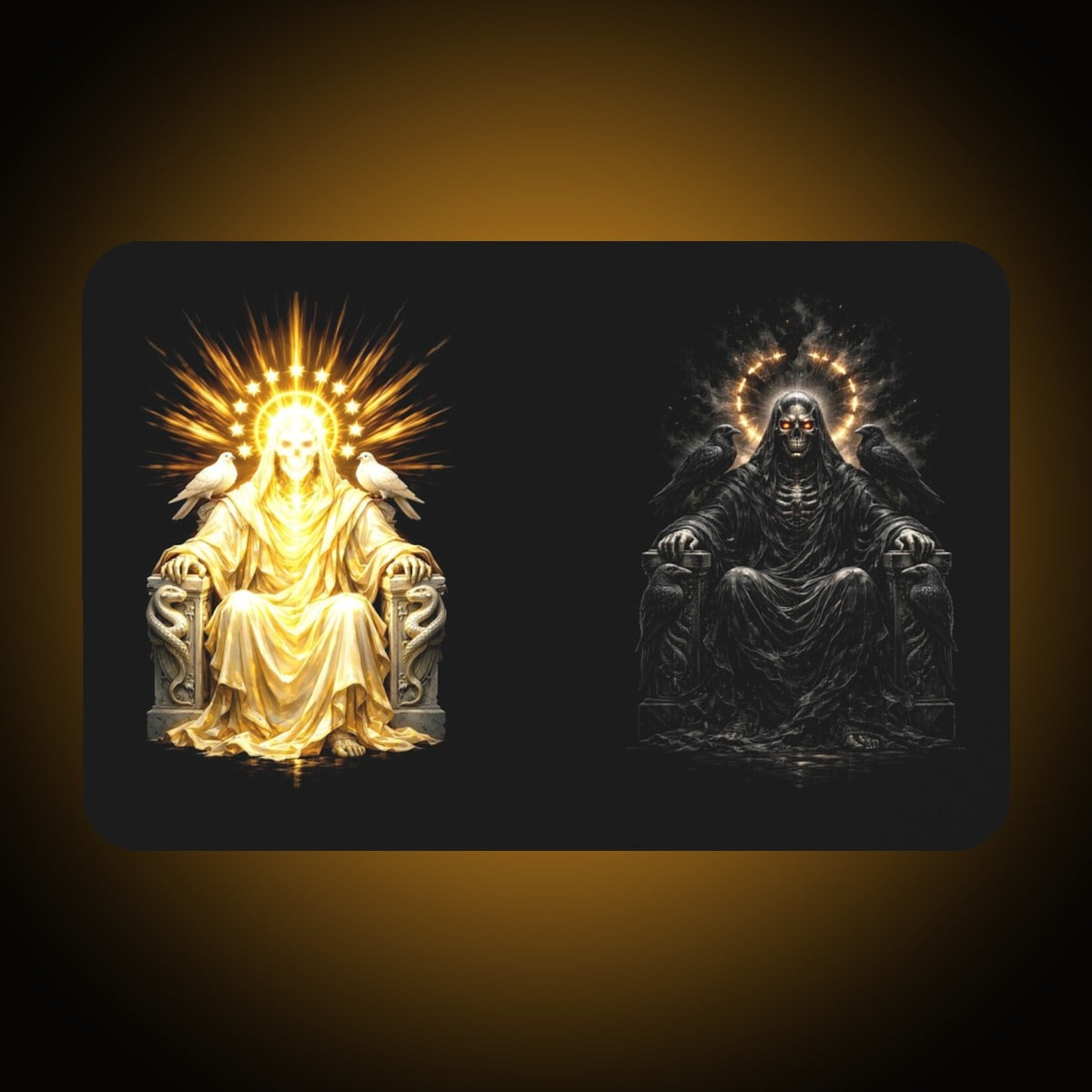Skeleton God Light Version Desk Mat