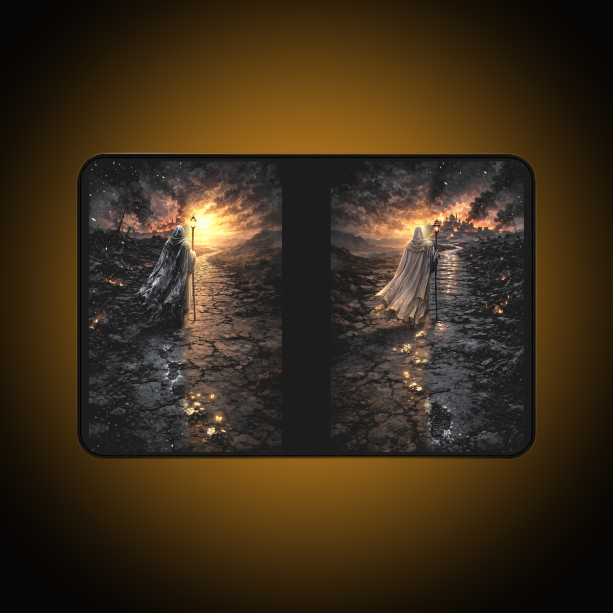 Ash Pilgrim Split-Face Desk Mat