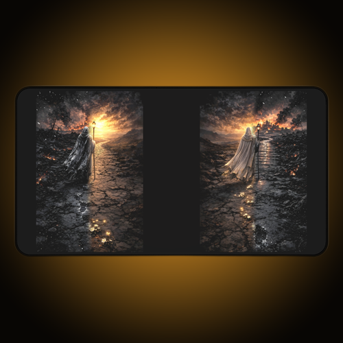 Ash Pilgrim Split-Face Desk Mat