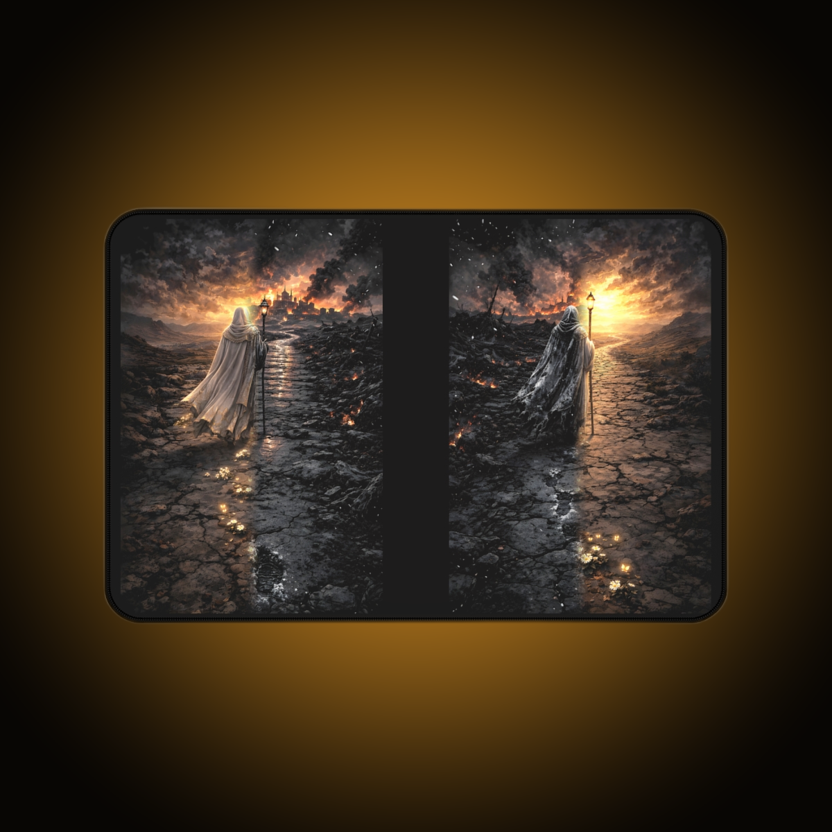 Ash Pilgrim Split-Face Reversed Desk Mat