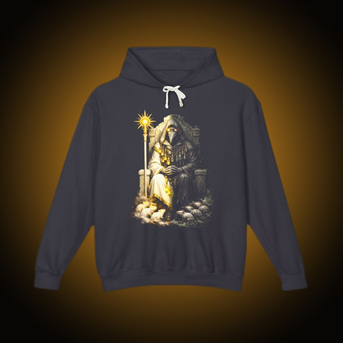 Plague Warden Split-Face Reversed Hoodie
