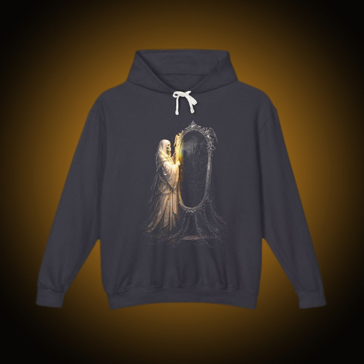 Mirror Maiden Split-Face Reversed Hoodie