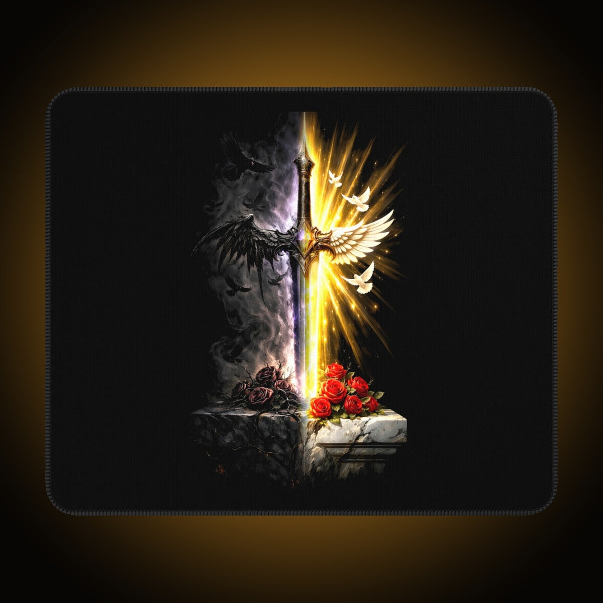 Sword Split-Face Mousepad
