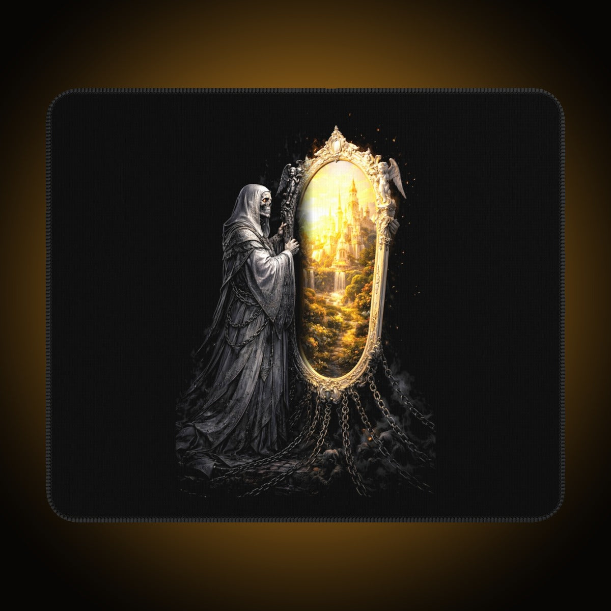 Mirror Maiden Split-Face Mousepad