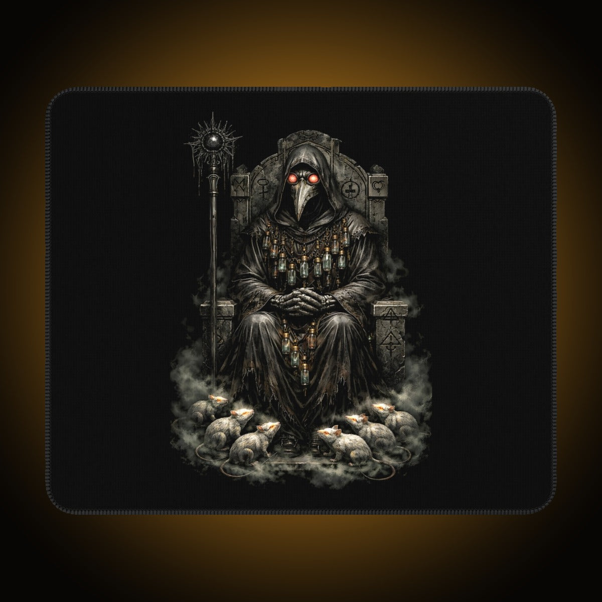 Plague Warden Dark Version Mousepad