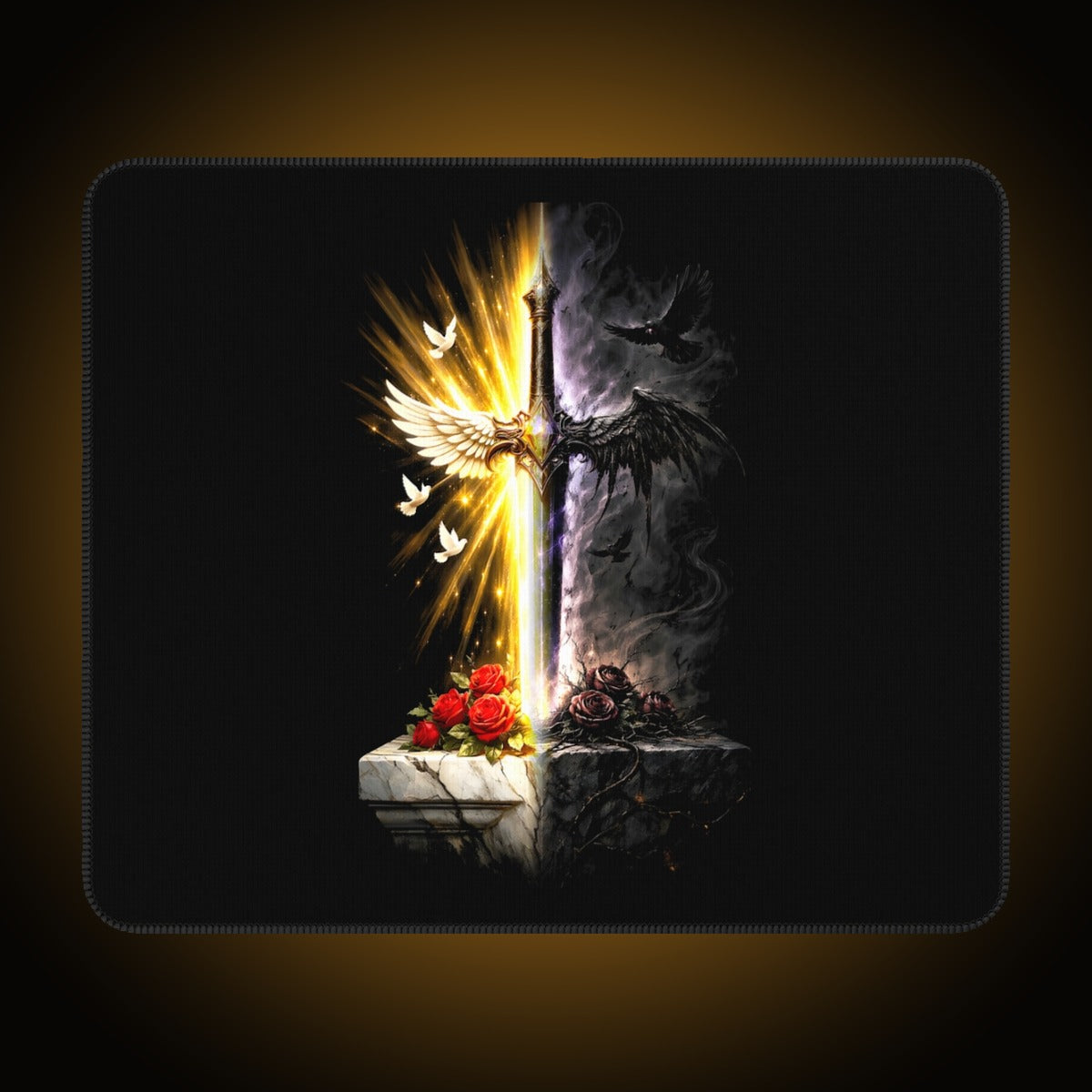 Sword Split-Face Reversed Mousepad