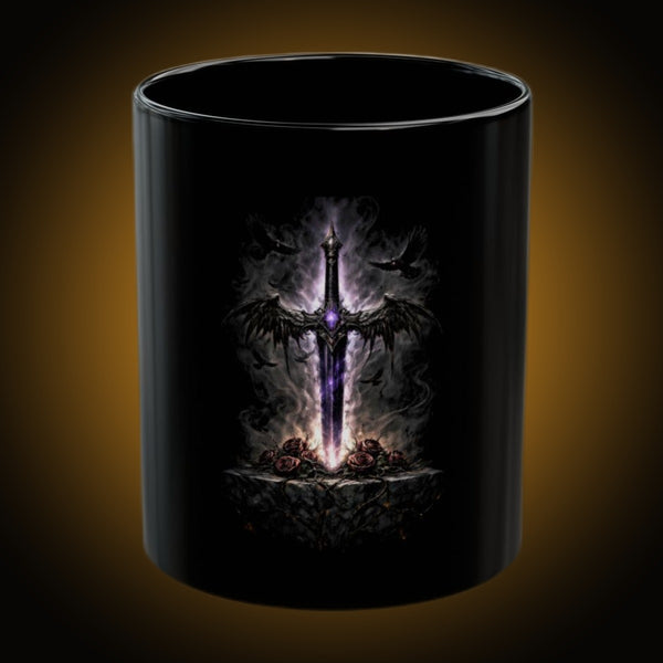 Sword Dark Version Black Mug