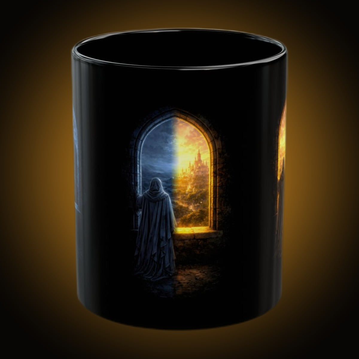 Last Witness Triple Panel Black Mug
