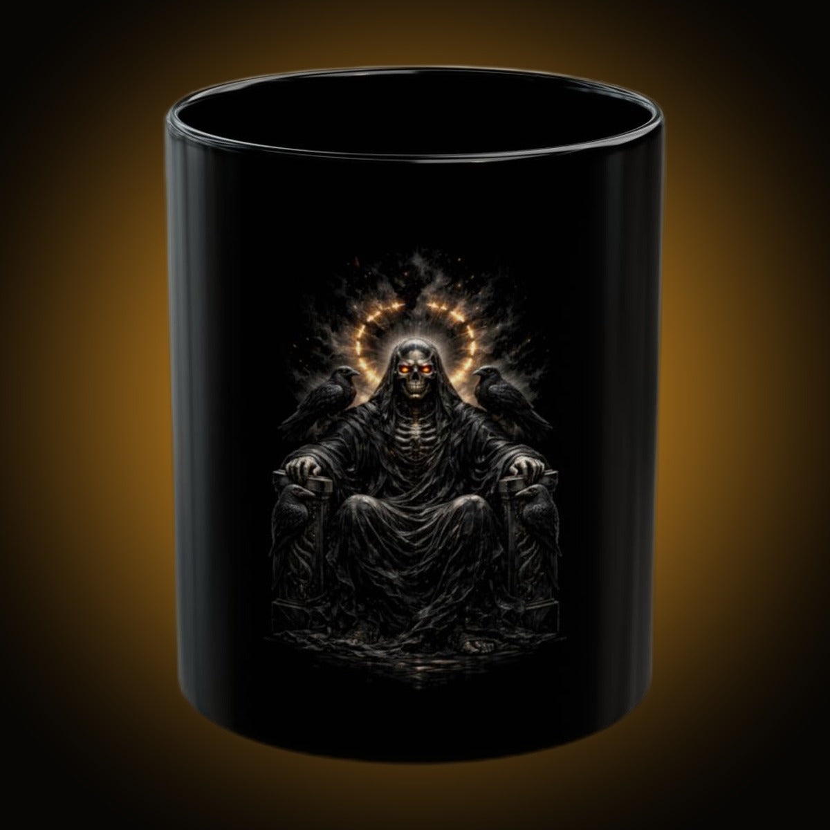 Skeleton God Dark Version Black Mug