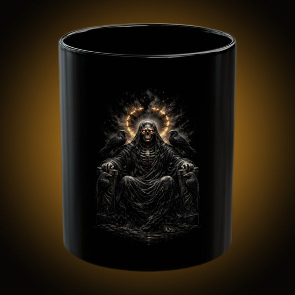 Skeleton God Dark Version Black Mug