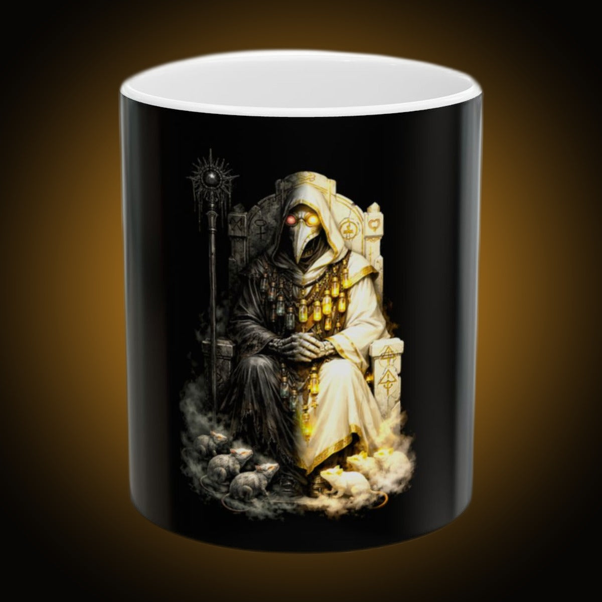 Plague Warden Split-Face Mug