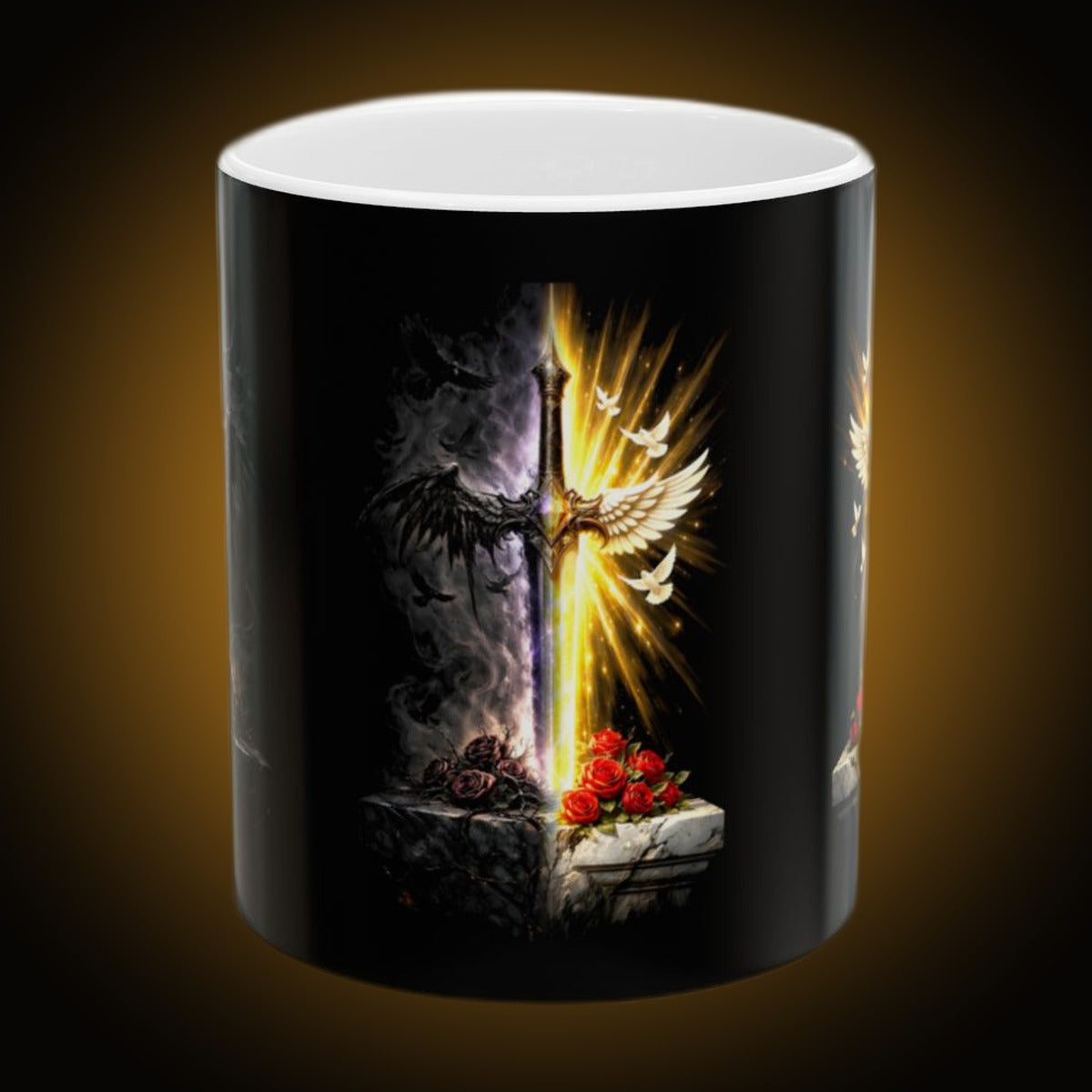 Sword Triple Panel Mug