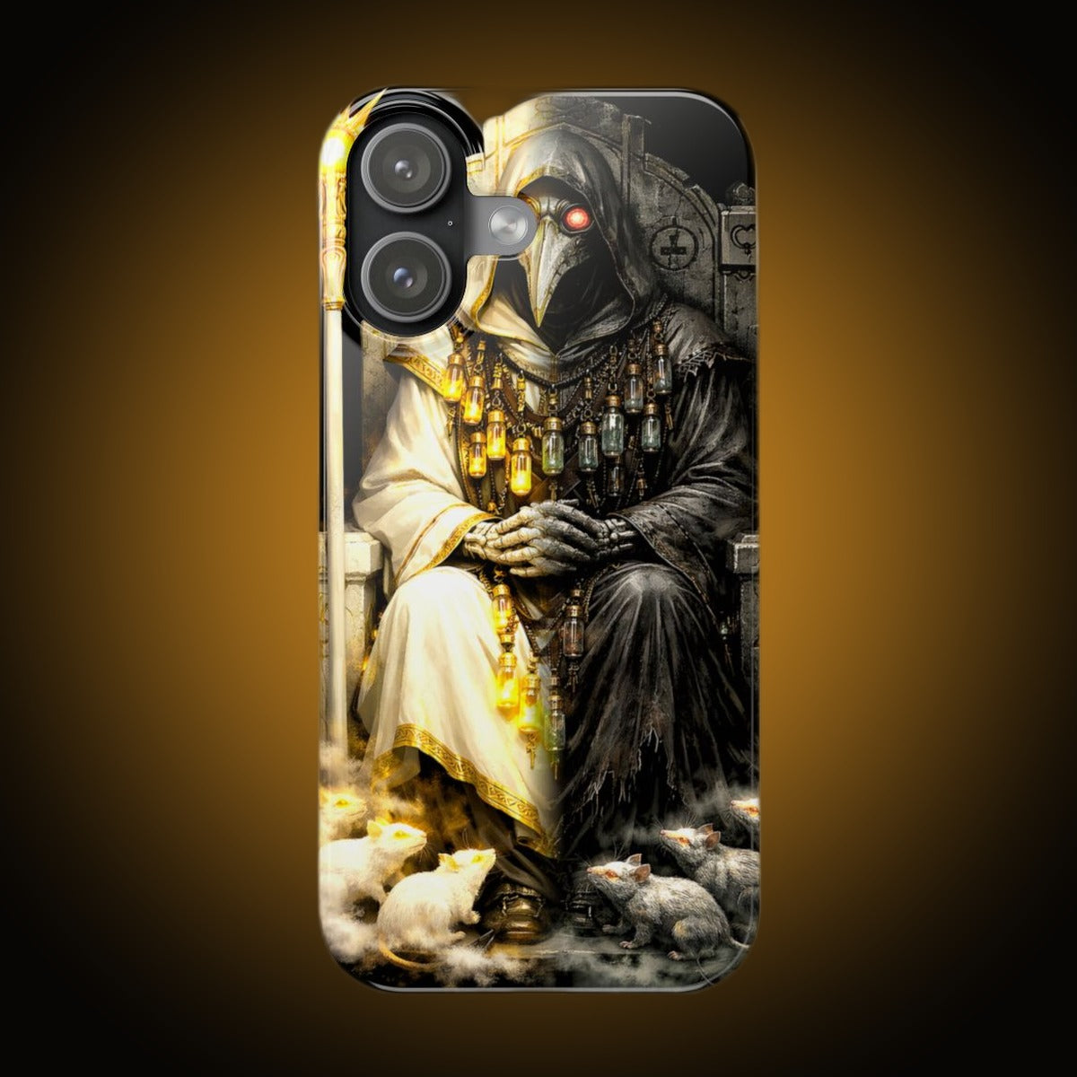 Plague Warden Split-Face Reversed Phone Case