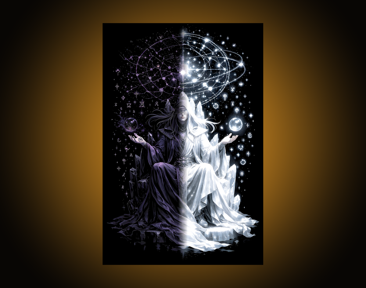 Arcanist Split-Face Poster