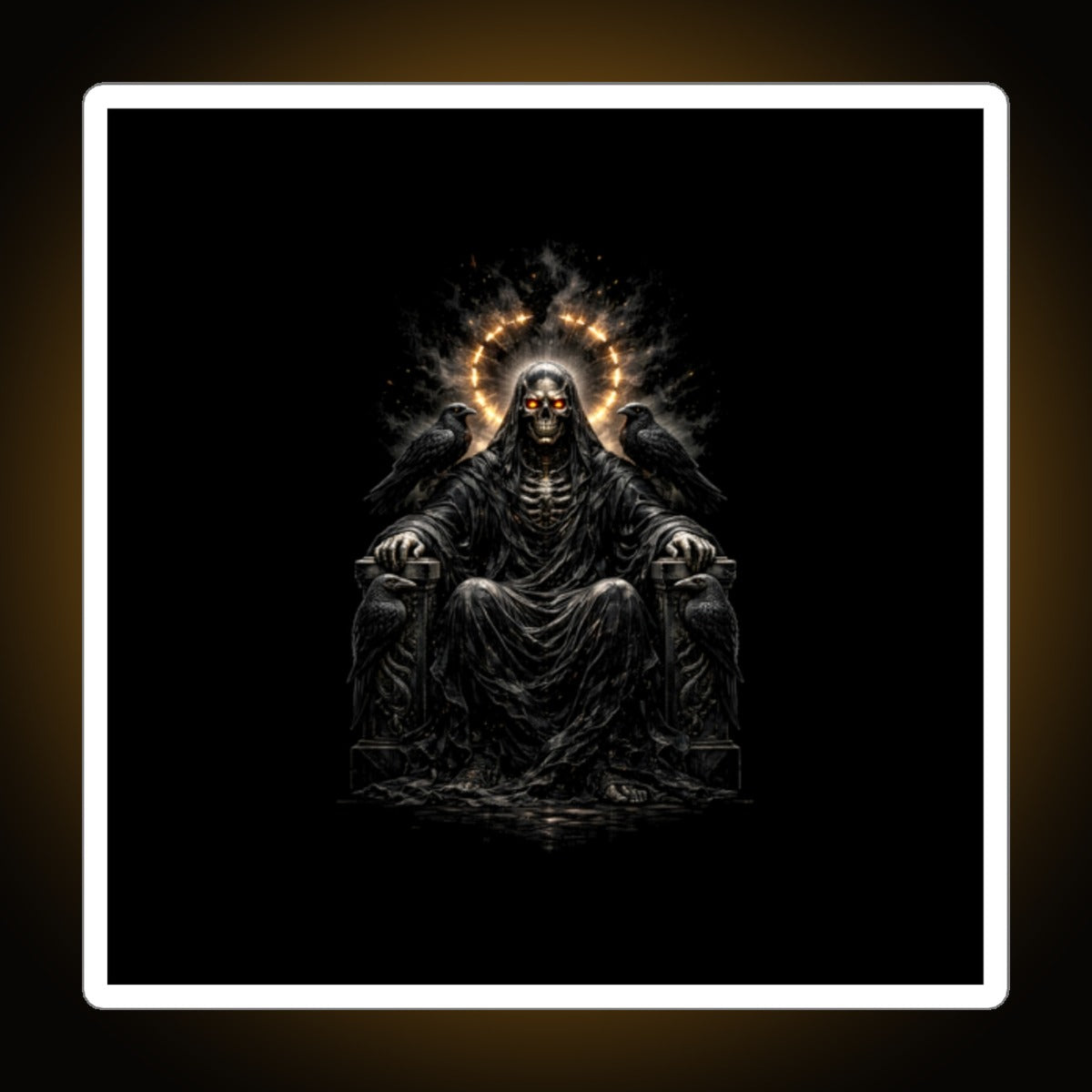 Skeleton God Dark Version Sticker