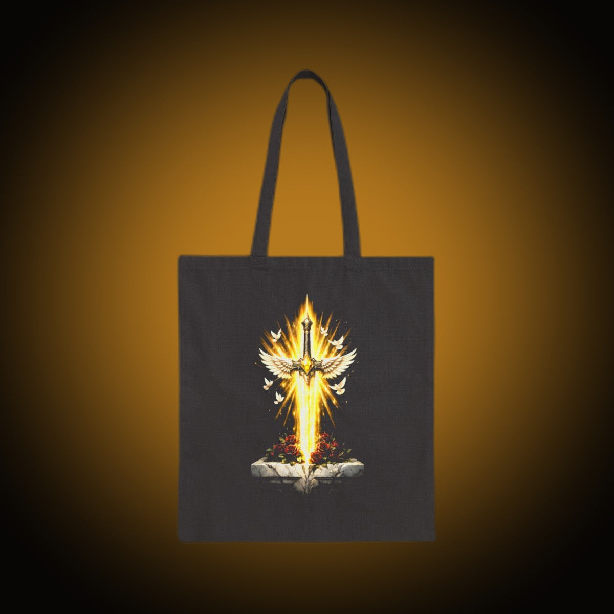 Sword Light Front Dark Back Tote Bag
