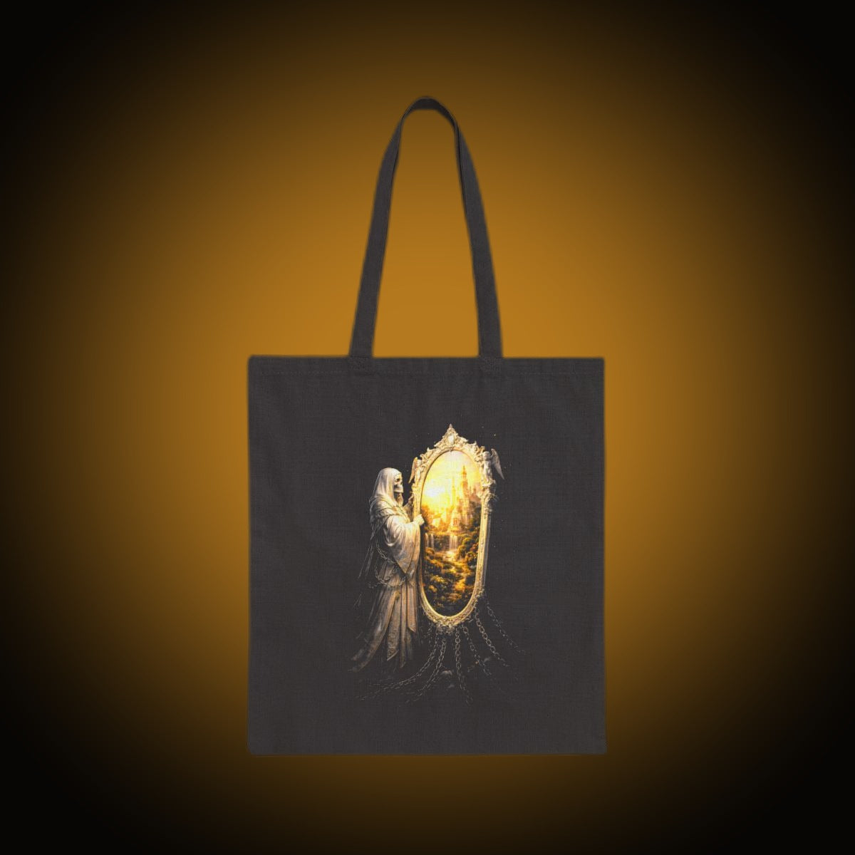 Mirror Maiden Light Front Dark Back Tote Bag