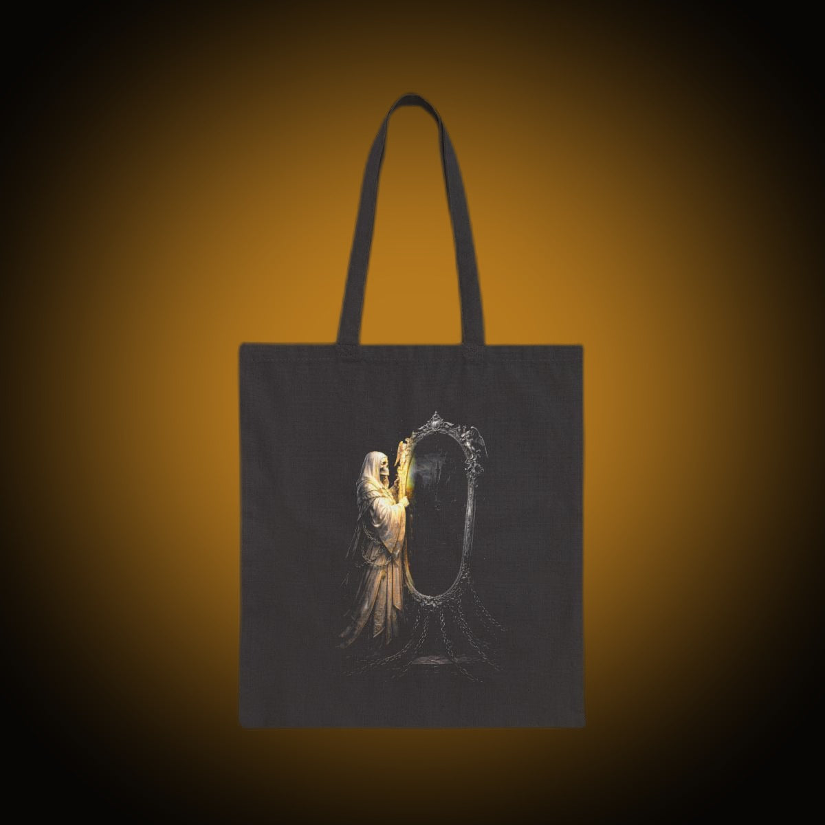 Mirror Maiden Split-Face Reversed Tote Bag