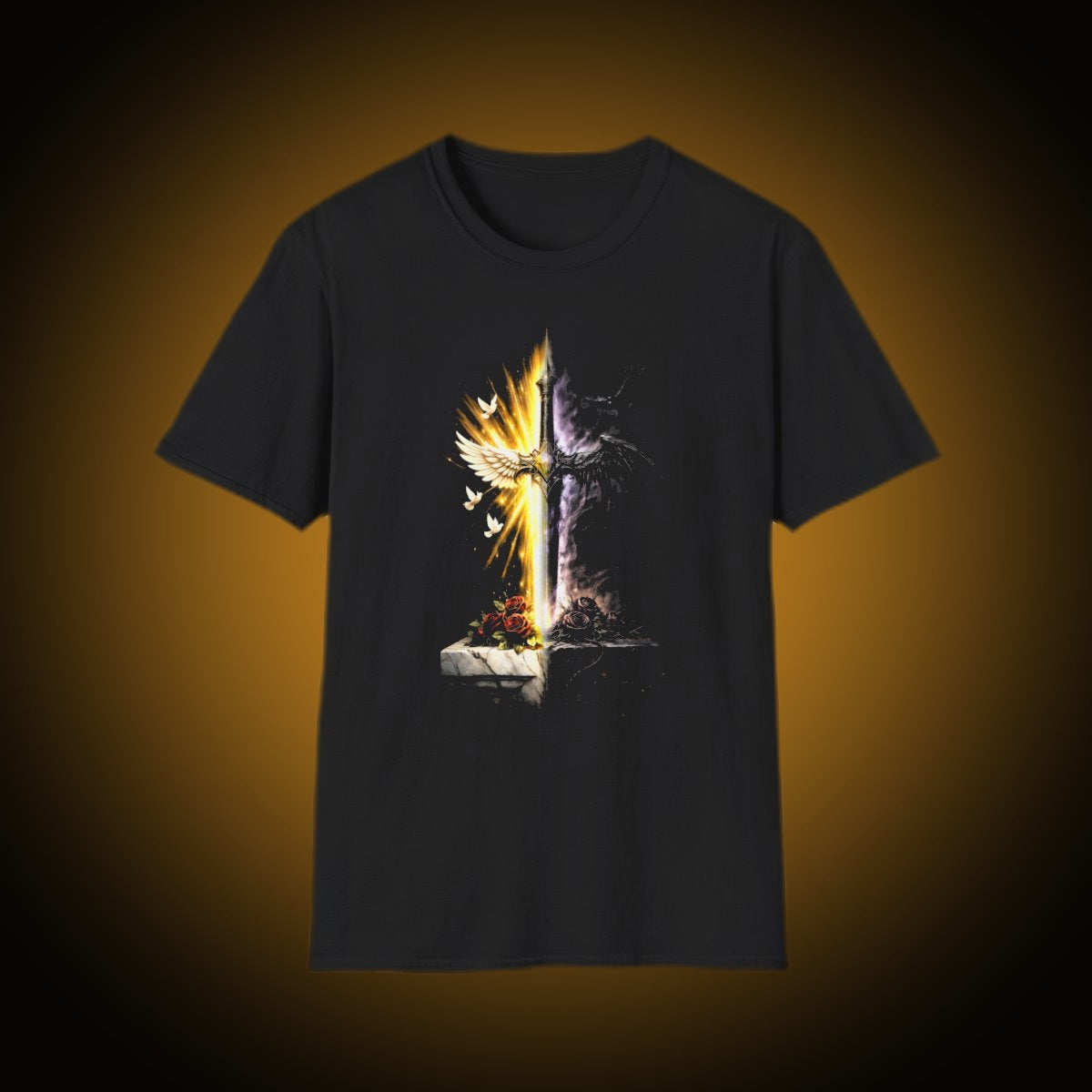 Sword Split-Face Reversed T-Shirt